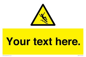 Custom Slippery Stairs Sign